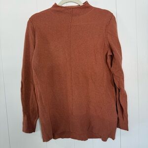 Banana Republic Women's M Terracotta Turtleneck Sweater 40% wool 10% cashmere